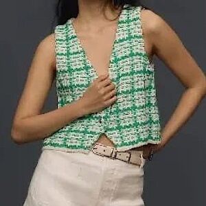 By Anthropologie | Tweed Sweater Vest